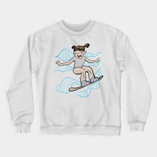 Snowboarding is fun Crewneck Sweatshirt